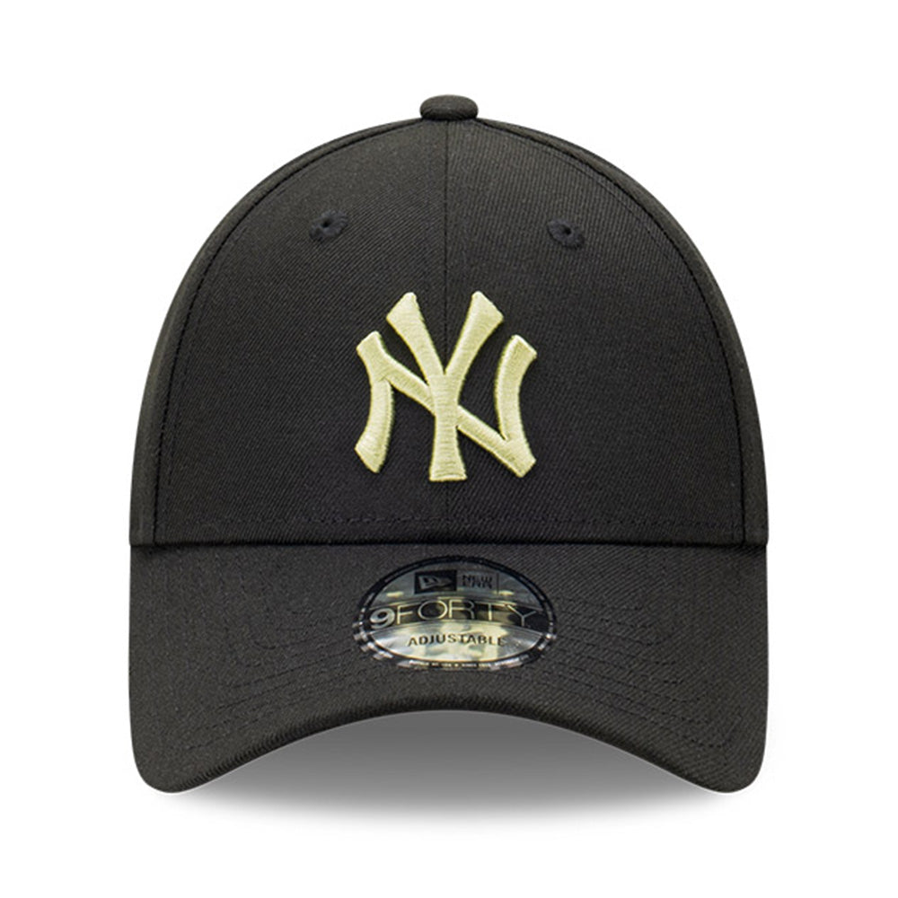 New Era New York Yankees MLB Seasonal Repreve Black Matcha Logo 9FORTY Adjustable Cap