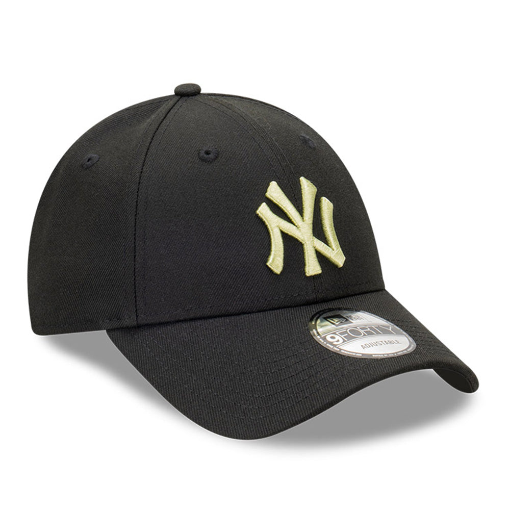 New Era New York Yankees MLB Seasonal Repreve Black Matcha Logo 9FORTY Adjustable Cap