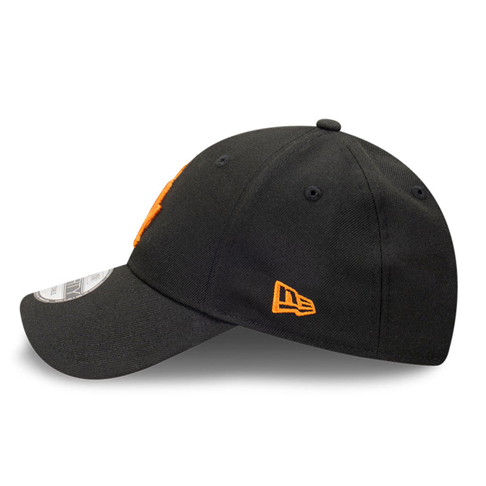 New Era Los Angeles Dodgers MLB Seasonal Repreve Black Rust Orange Logo 9FORTY Adjustable Cap