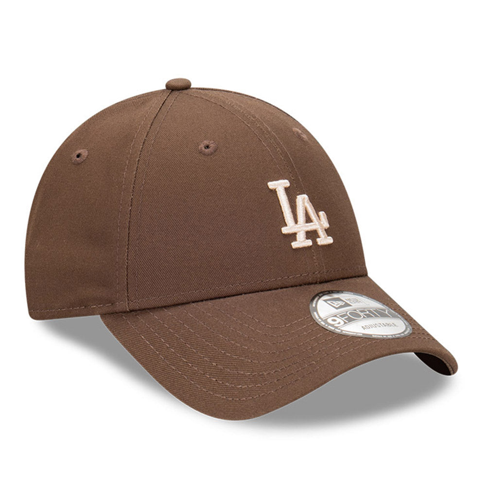 New Era Los Angeles Dodgers MLB Visor Script Walnut 9FORTY Adjustable Cap