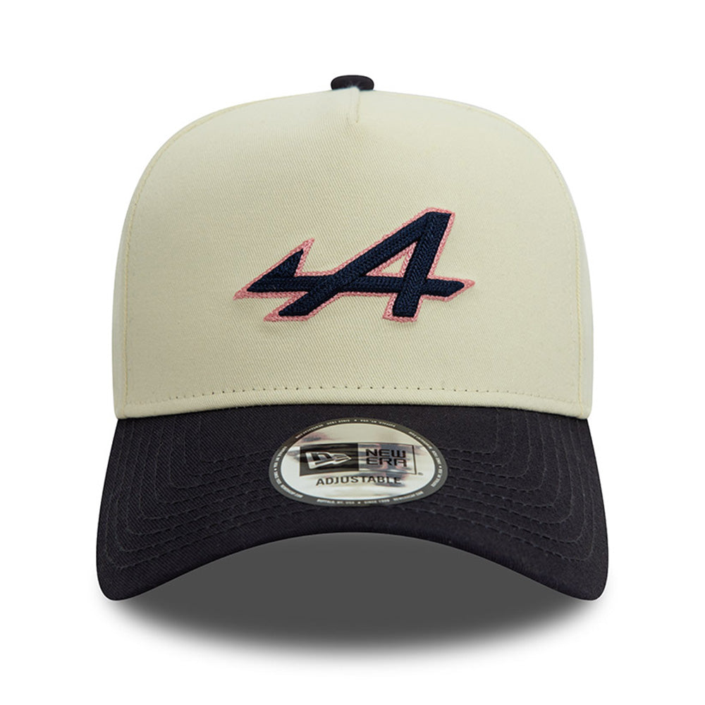 BWT Alpine F1 Motorsports Chain Stitch White 9FORTY E-Frame Snapback Cap