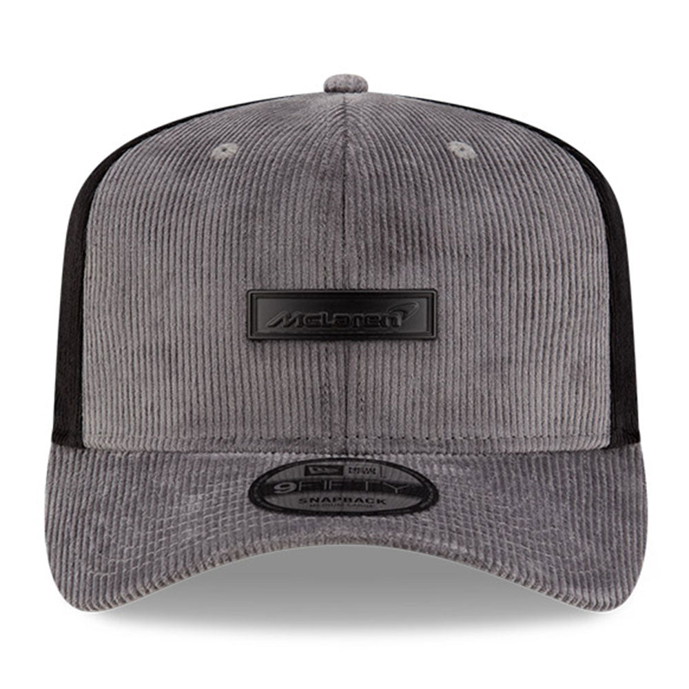 New Era McLaren Automotive Motorsports Cord Dark Grey 9FIFTY Snapback Cap