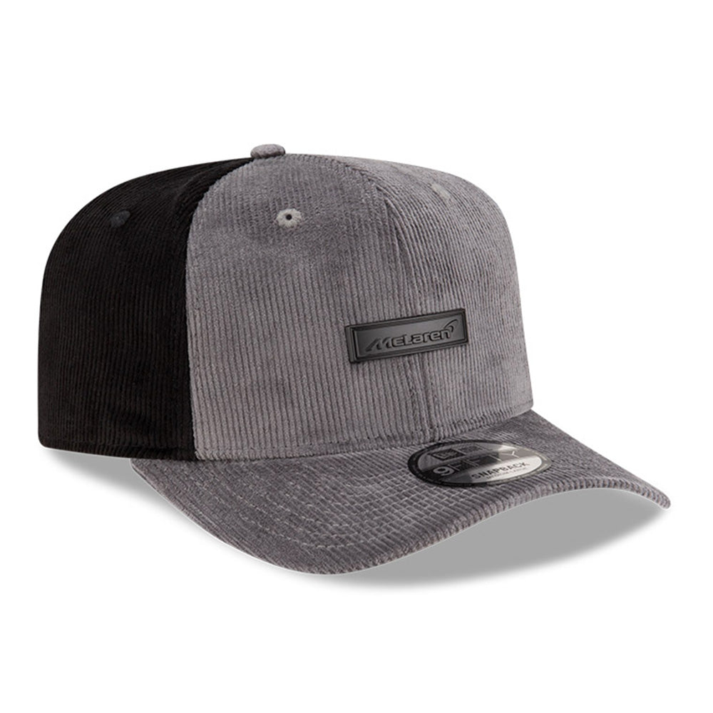 New Era McLaren Automotive Motorsports Cord Dark Grey 9FIFTY Snapback Cap