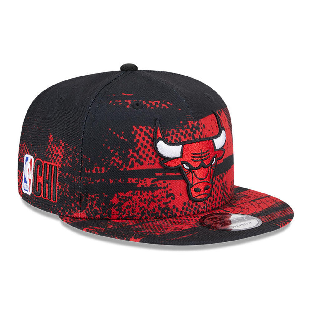 Chicago Bulls NBA Tip Off '24 Black 9FIFTY Snapback Cap