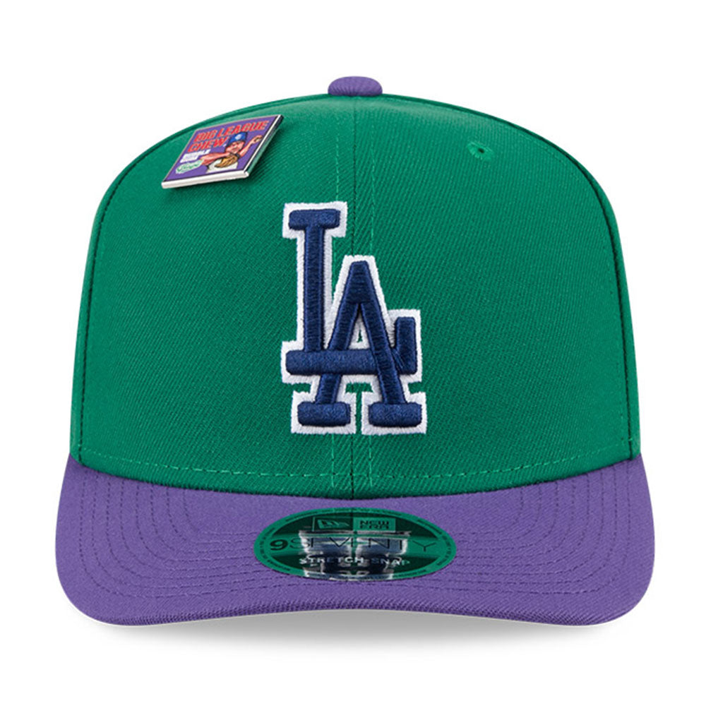 Los Angeles Dodgers MLB Big League Chew Green 9SEVENTY Stretch Snapback Cap