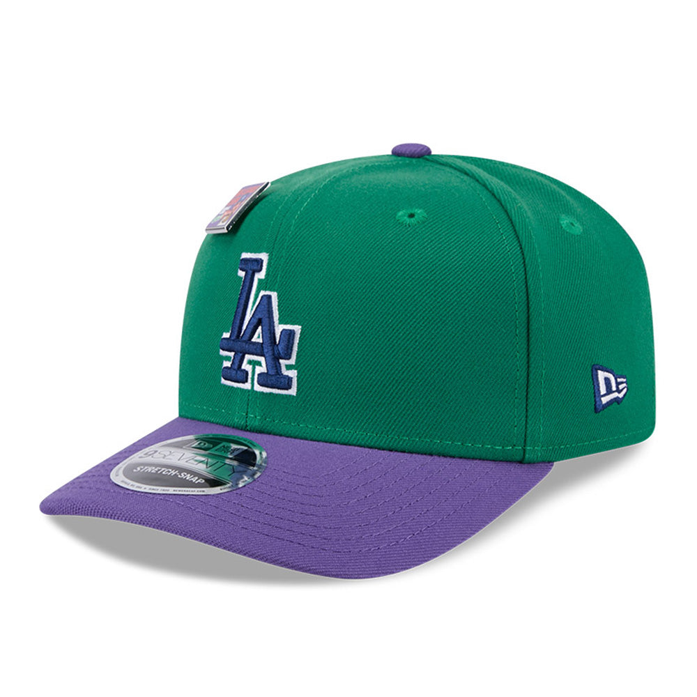 Los Angeles Dodgers MLB Big League Chew Green 9SEVENTY Stretch Snapback Cap