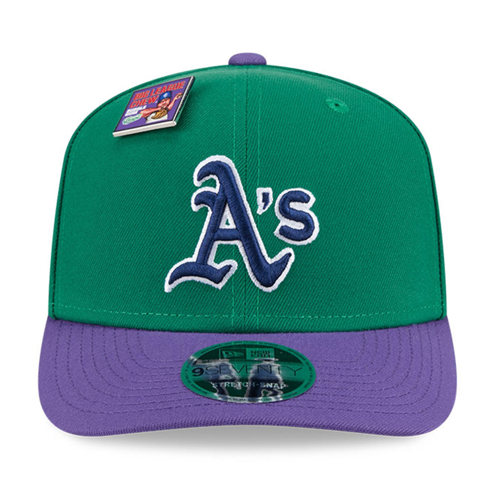 Oakland Athletics MLB Big League Chew Green 9SEVENTY Stretch Snapback Cap