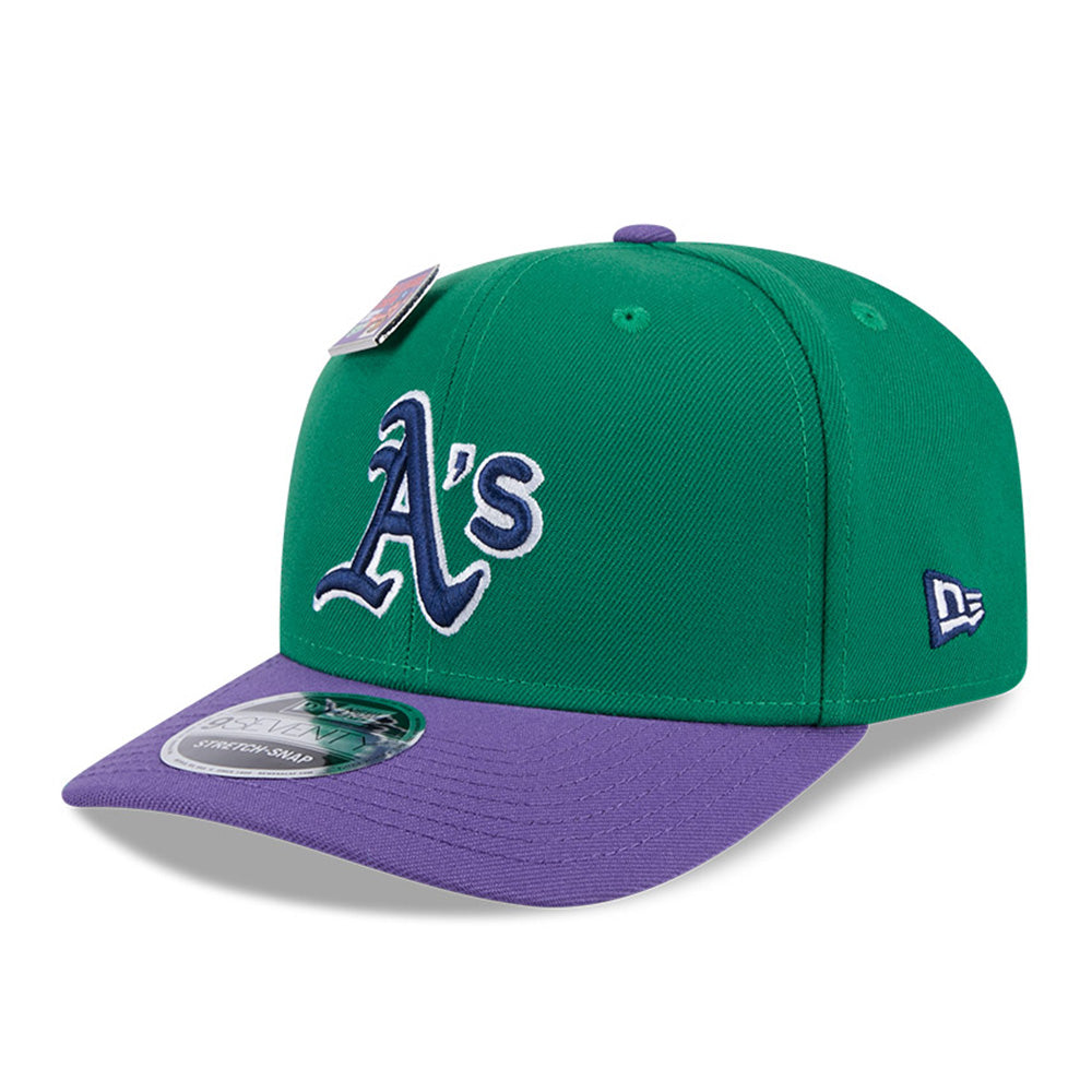 Oakland Athletics MLB Big League Chew Green 9SEVENTY Stretch Snapback Cap