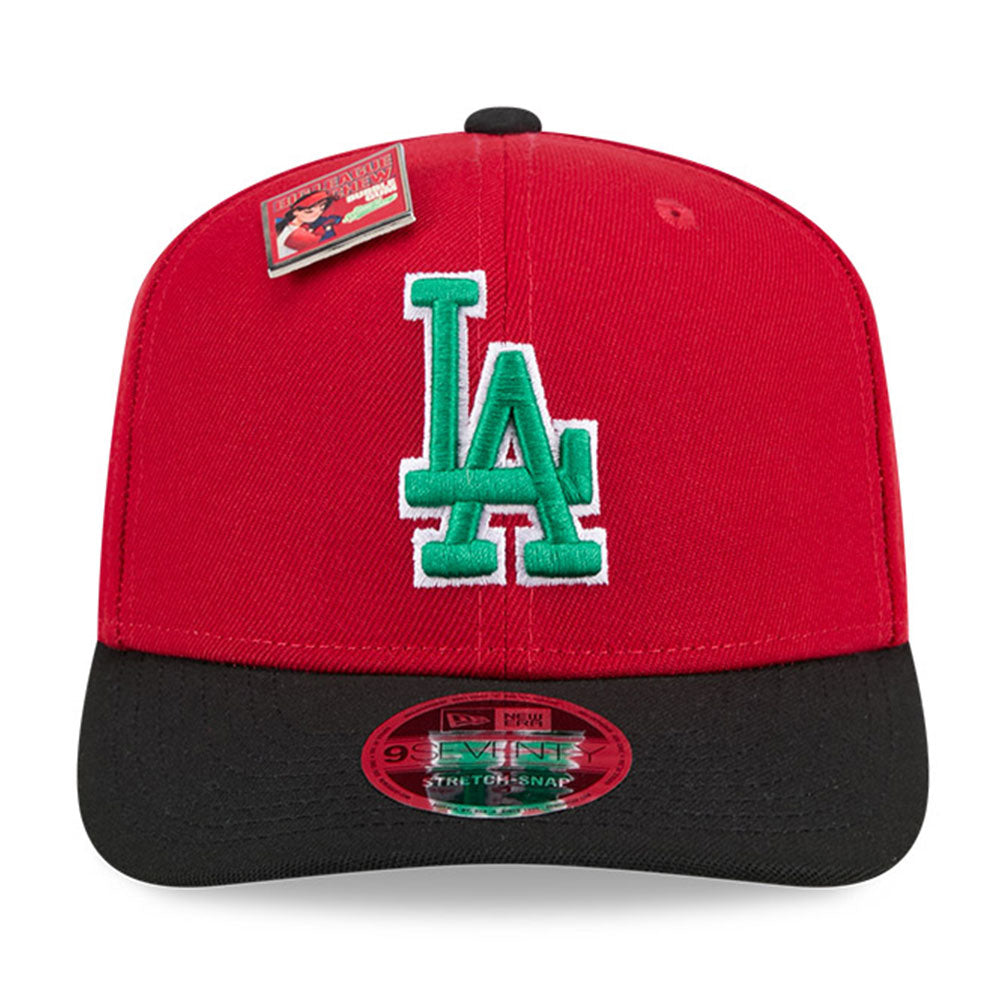 Los Angeles Dodgers MLB Big League Chew Red 9SEVENTY Stretch Snapback Cap