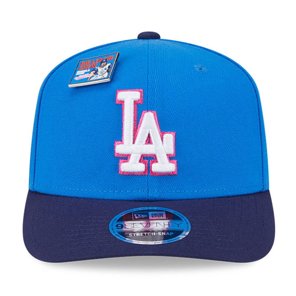 Los Angeles Dodgers MLB Big League Chew Medium Blue 9SEVENTY Stretch Snapback Cap