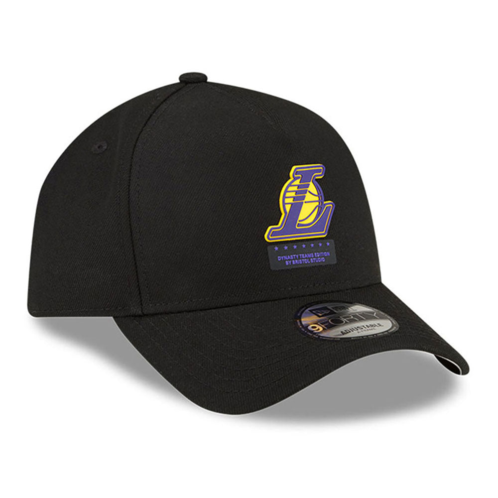 New Era x Bristol Studio Los Angeles Lakers NBA Black 9FORTY A-Frame Snapback Cap