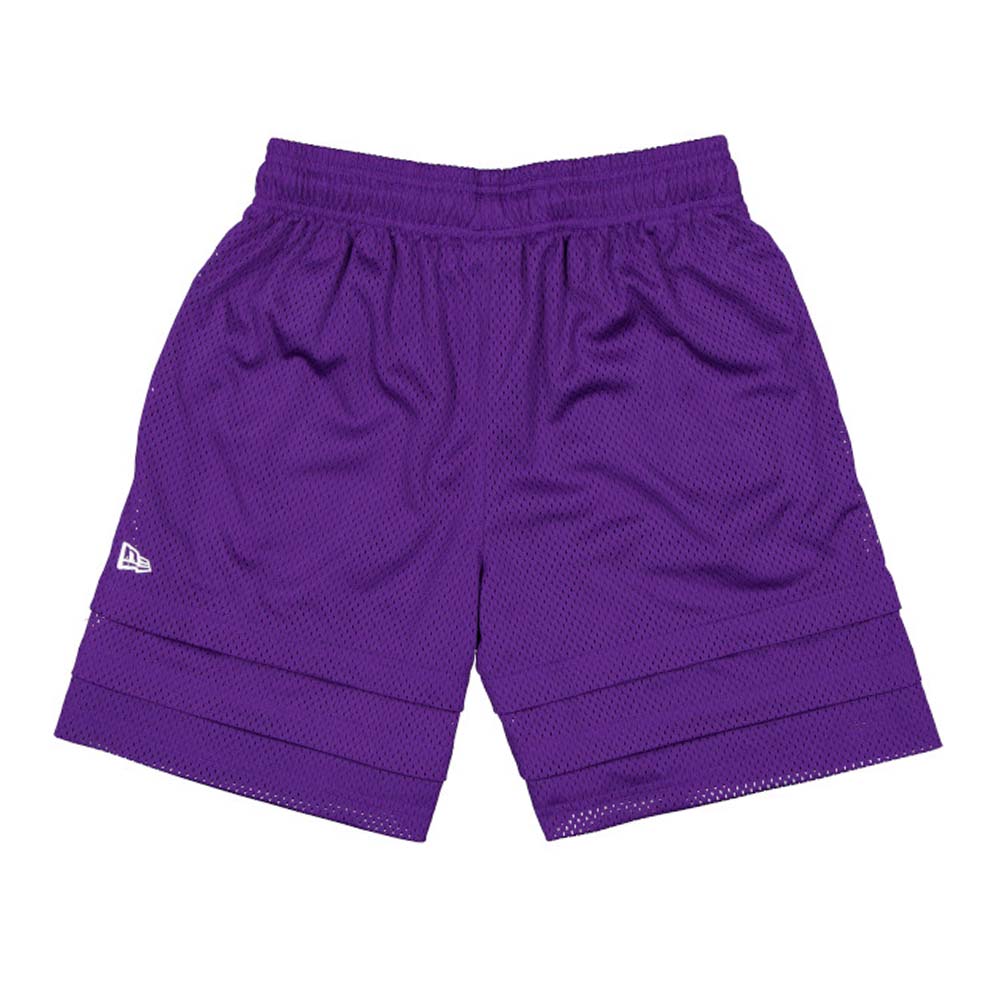 New Era x Bristol Studio Los Angeles Lakers NBA Purple Mesh Basketball Shorts