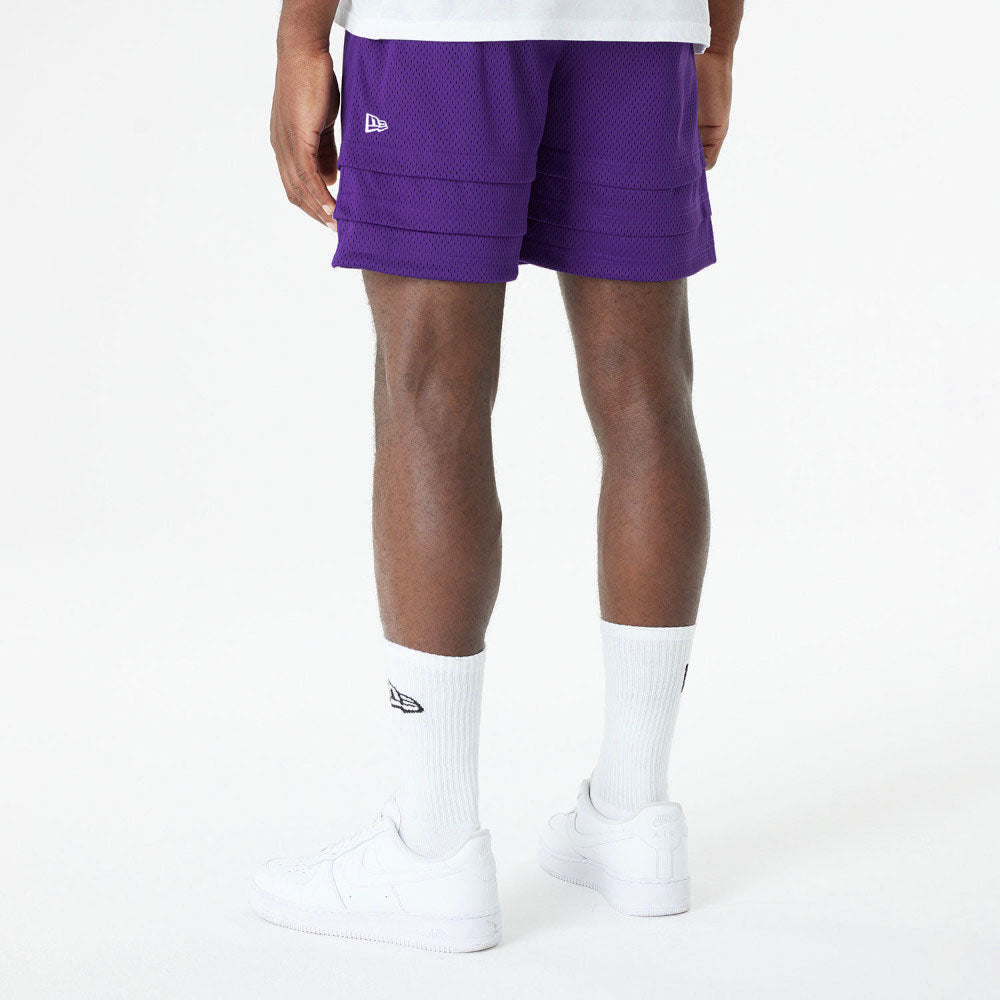 New Era x Bristol Studio Los Angeles Lakers NBA Purple Mesh Basketball Shorts