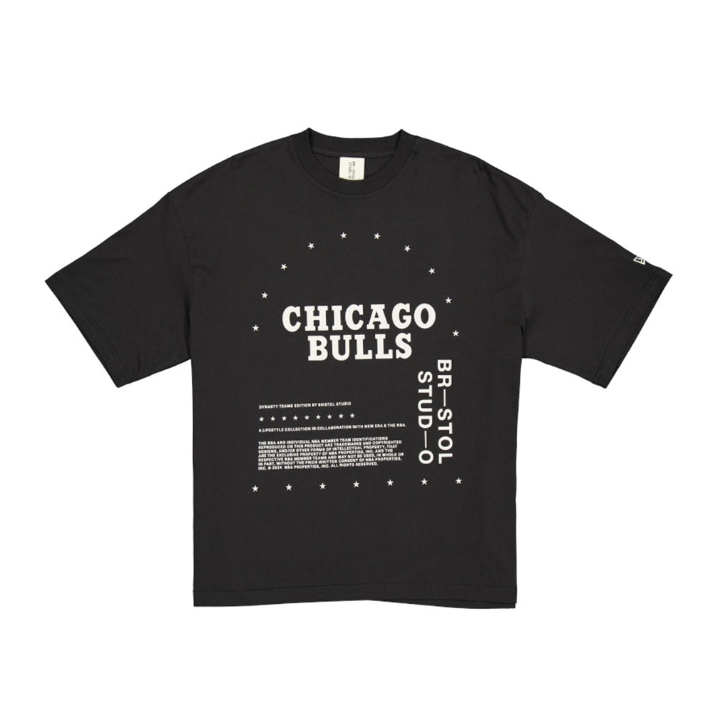 New Era x Bristol Studio Chicago Bulls NBA Black Short Sleeve T-Shirt