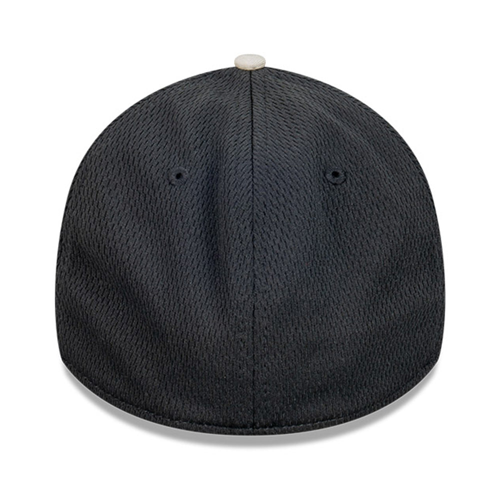 New Era New York Yankees MLB Dashmark Black Two Tone Black Stone 39THIRTY Stretch Fit Cap