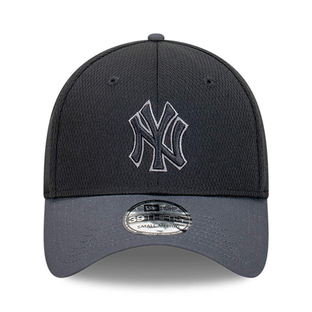 New Era New York Yankees MLB Dashmark Black Two Tone Black Graphite 39THIRTY Stretch Fit Cap