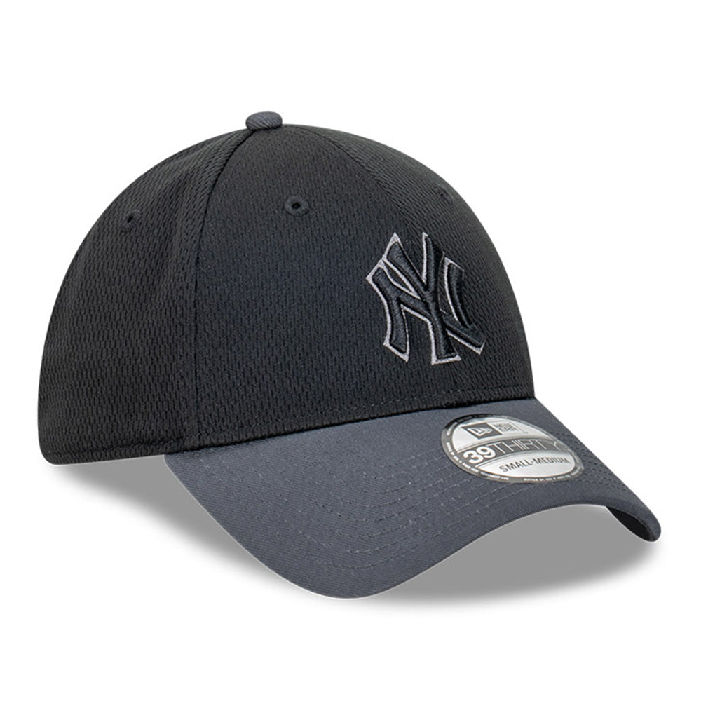 New Era New York Yankees MLB Dashmark Black Two Tone Black Graphite 39THIRTY Stretch Fit Cap