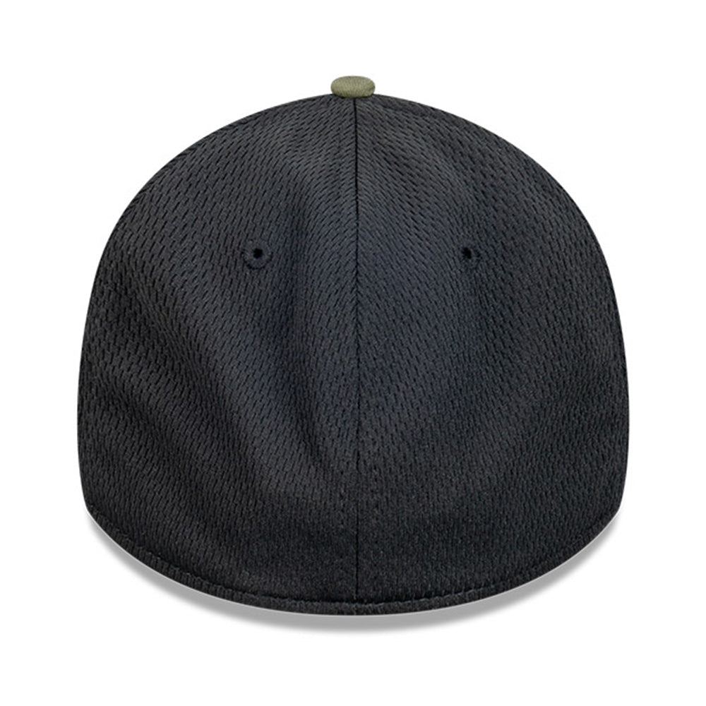 New Era New York Yankees MLB Dashmark Black Stone Two Tone Black Olive 39THIRTY Stretch Fit Cap