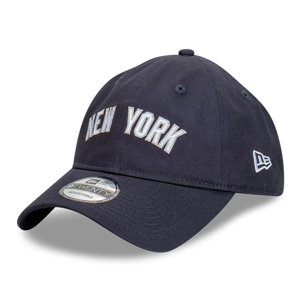 New Era New York Yankees MLB Wordmark Navy 9TWENTY Adjustable Cap