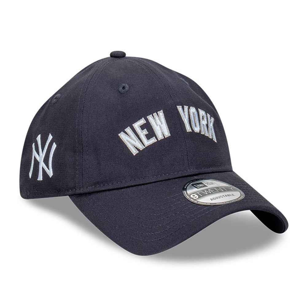 New Era New York Yankees MLB Wordmark Navy 9TWENTY Adjustable Cap