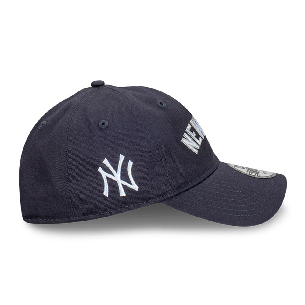 New Era New York Yankees MLB Wordmark Navy 9TWENTY Adjustable Cap