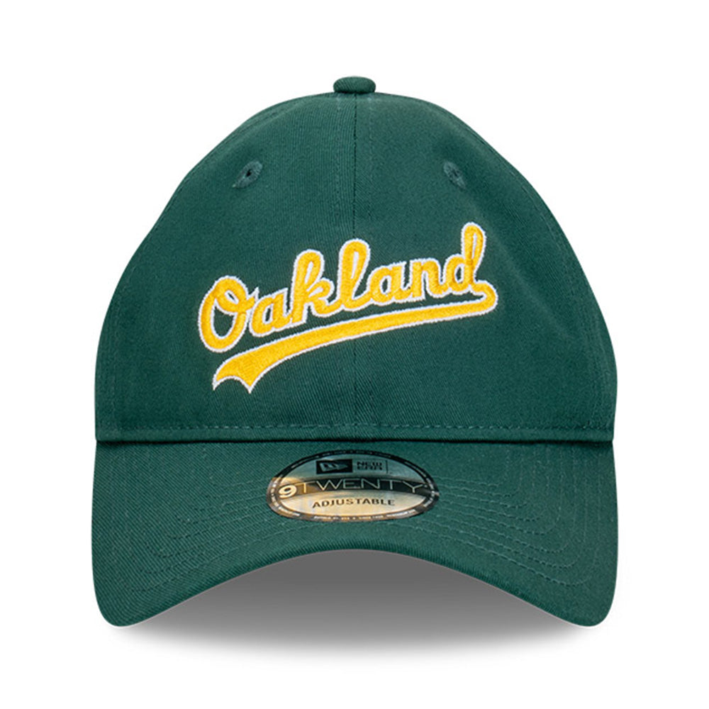 New Era Oakland Athletics MLB Wordmark Dark Green 9TWENTY Adjustable Cap