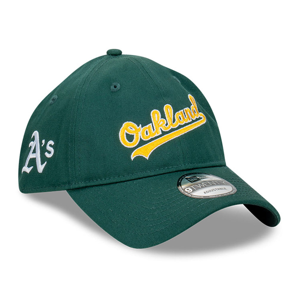 New Era Oakland Athletics MLB Wordmark Dark Green 9TWENTY Adjustable Cap