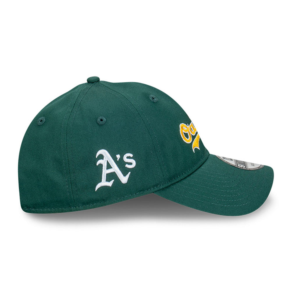 New Era Oakland Athletics MLB Wordmark Dark Green 9TWENTY Adjustable Cap