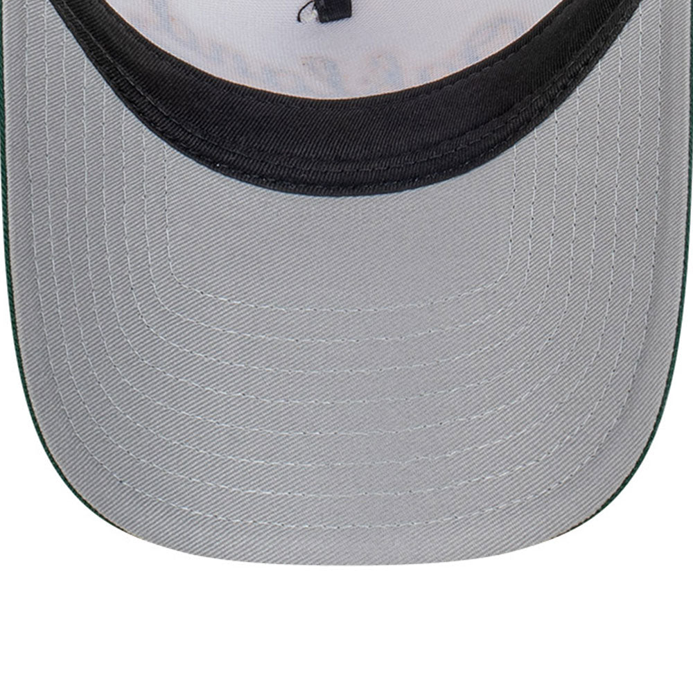 New Era Oakland Athletics MLB Wordmark Baseball Chrome White 9FORTY A-Frame Snapback Cap