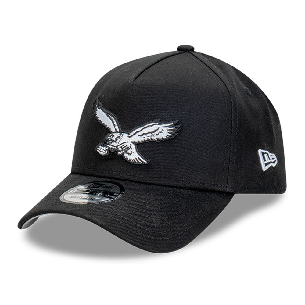 New Era Philadelphia Eagles NFL Classic Black White 9FORTY A-Frame Snapback Cap