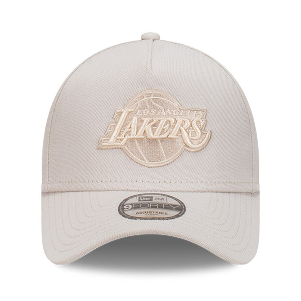 New Era Los Angeles Lakers NBA Repreve Stone Ivory 9FORTY A-Frame Snapback Cap