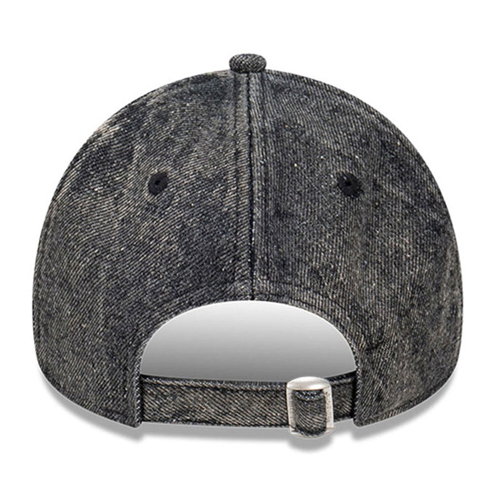 New Era Los Angeles Dodgers Denim Snow Wash Black Denim 9FORTY A-Frame Snapback Cap