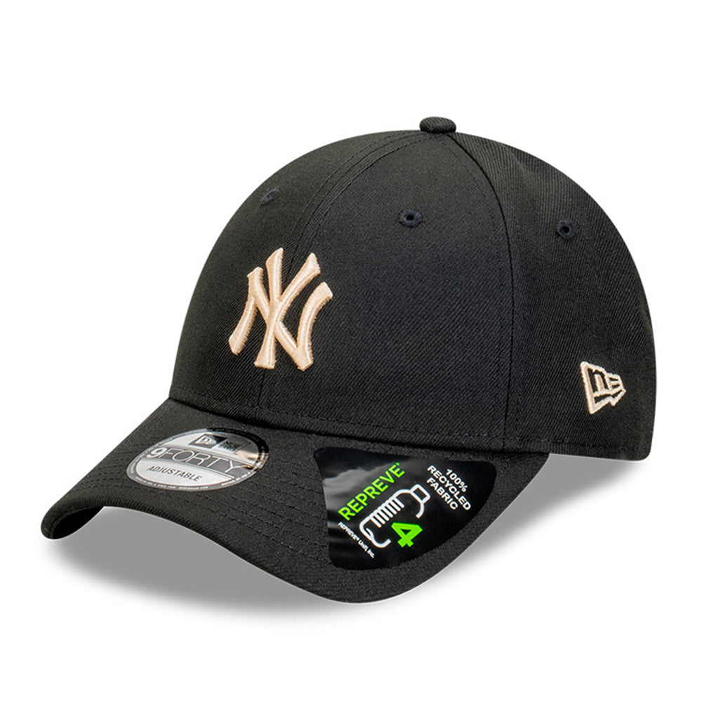 New Era New York Yankees MLB Repreve Black Oat 9FORTY Adjustable Cap