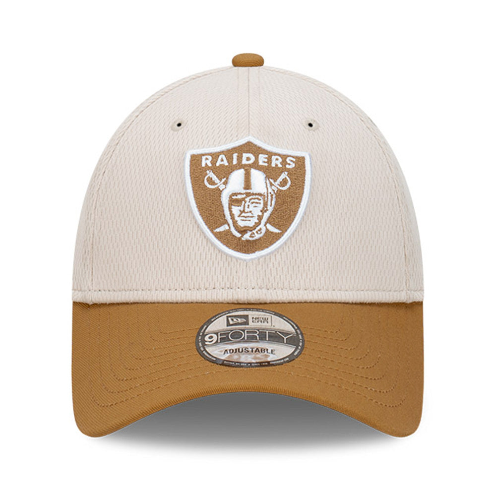 New Era Las Vegas Raiders NFL Dashmark Two Tone Wheat Stone 9FORTY Snapback Cap