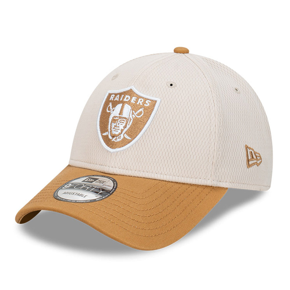 New Era Las Vegas Raiders NFL Dashmark 2-Tone Wheat Stone 9FORTY Adjustable Cap