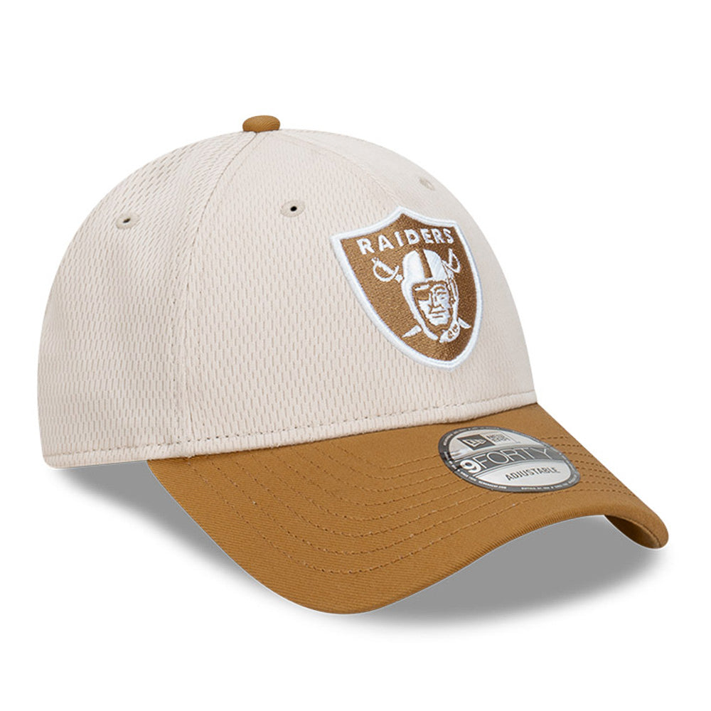 New Era Las Vegas Raiders NFL Dashmark Two Tone Wheat Stone 9FORTY Snapback Cap