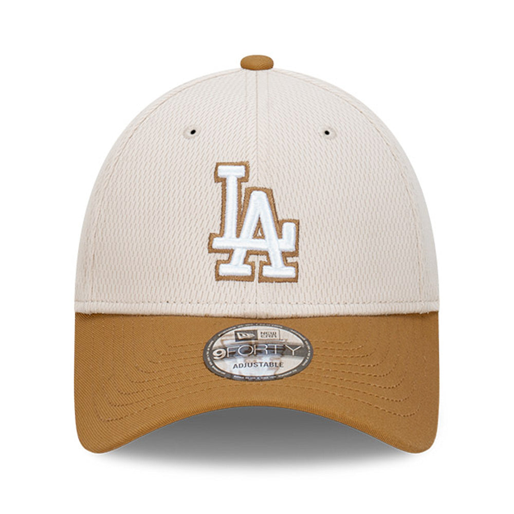 New Era Los Angeles Dodgers MLB Dashmark Two Tone Wheat Stone 9FORTY Snapback Cap