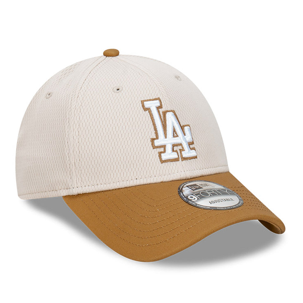 New Era Los Angeles Dodgers MLB Dashmark Two Tone Wheat Stone 9FORTY Snapback Cap