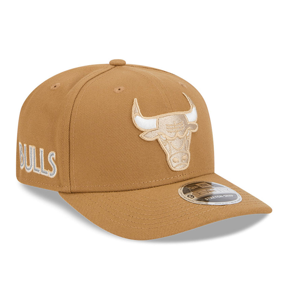 New Era Chicago Bulls NBA 2024 NBA City Series Khaki 9SEVENTY Stretch Snapback Cap