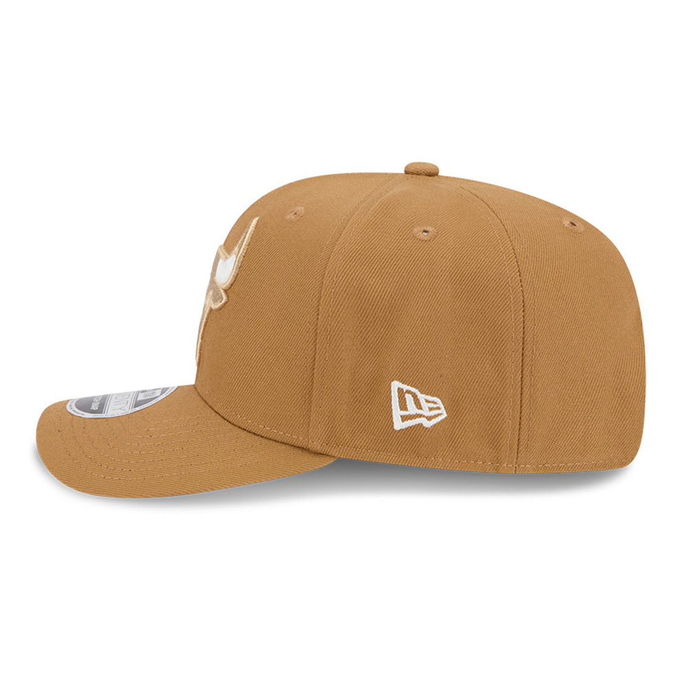 New Era Chicago Bulls NBA 2024 NBA City Series Khaki 9SEVENTY Stretch Snapback Cap