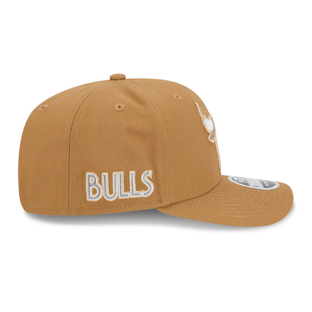 New Era Chicago Bulls NBA 2024 NBA City Series Khaki 9SEVENTY Stretch Snapback Cap