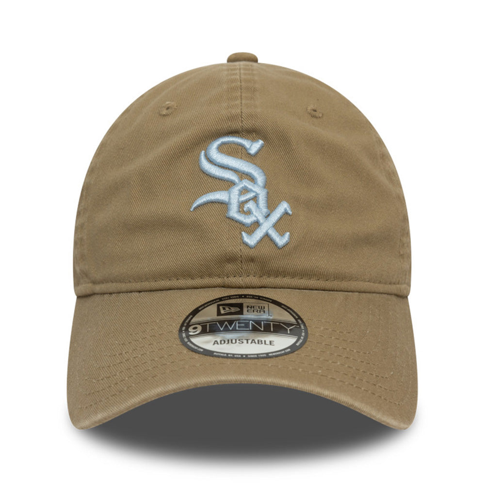 New Era Chicago White Sox Neutral Washed British Khaki 9TWENTY Adjustable Cap