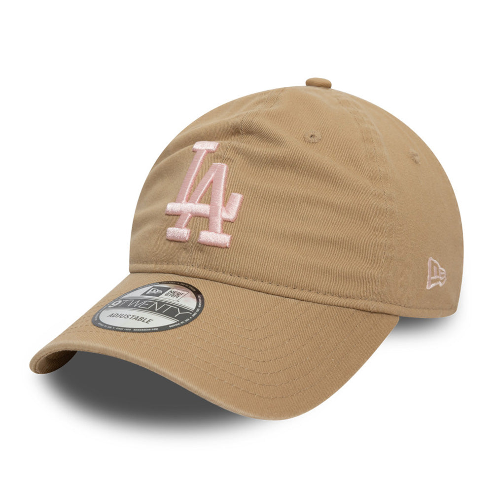 New Era Los Angeles Dodgers Neutral Washed Camel 9TWENTY Adjustable Cap