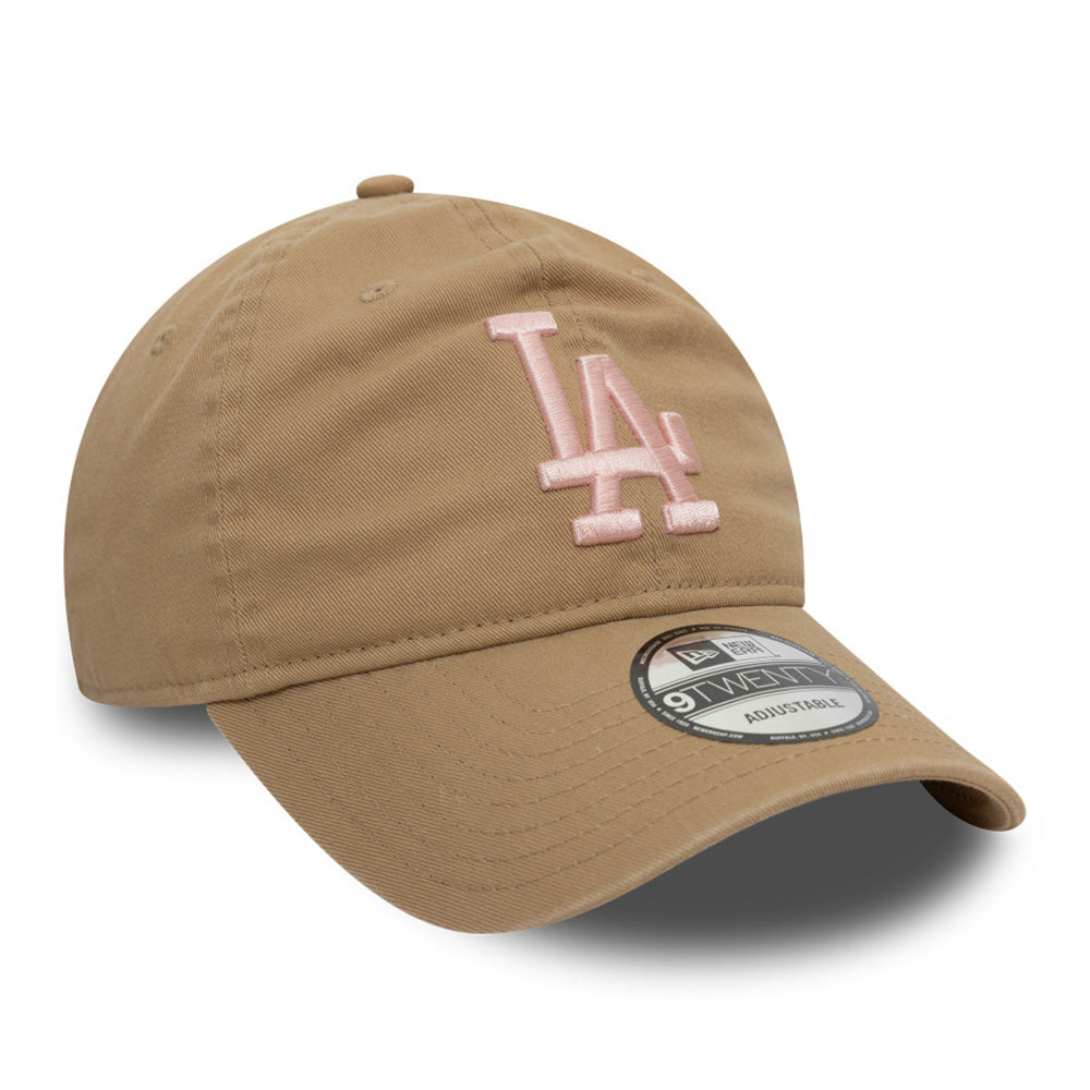 New Era Los Angeles Dodgers Neutral Washed Camel 9TWENTY Adjustable Cap