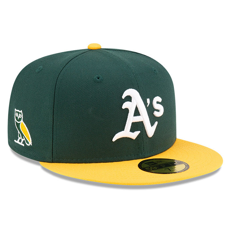 New Era OVO x MLB 2024 Oakland Athletics Kelly Green Gold 59FIFTY Fitted Cap (ONLINE EXCLUSIVE)