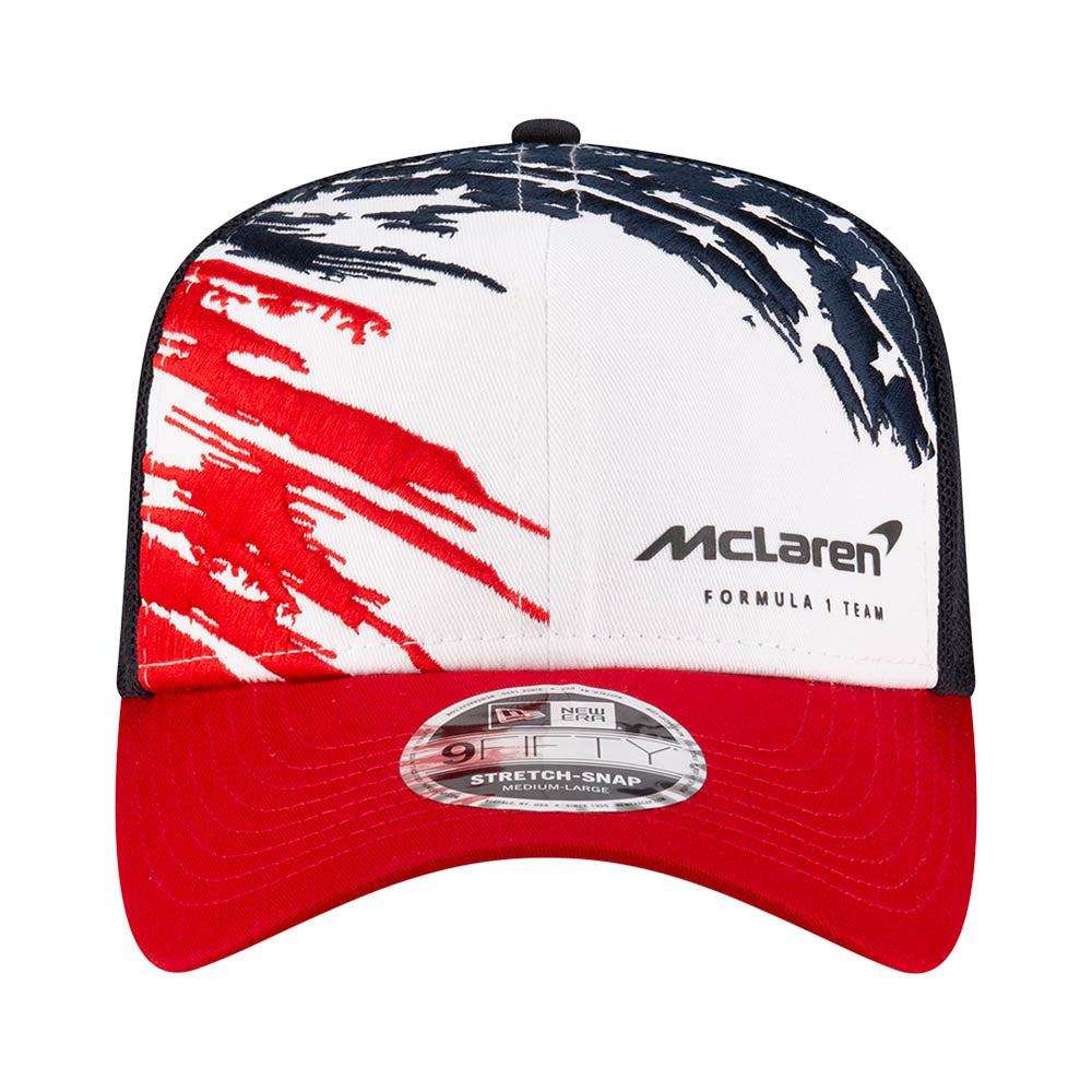 Mclaren F1 Racing Team Austin Race Special Multi 9FIFTY Trucker Stretch Snapback Cap