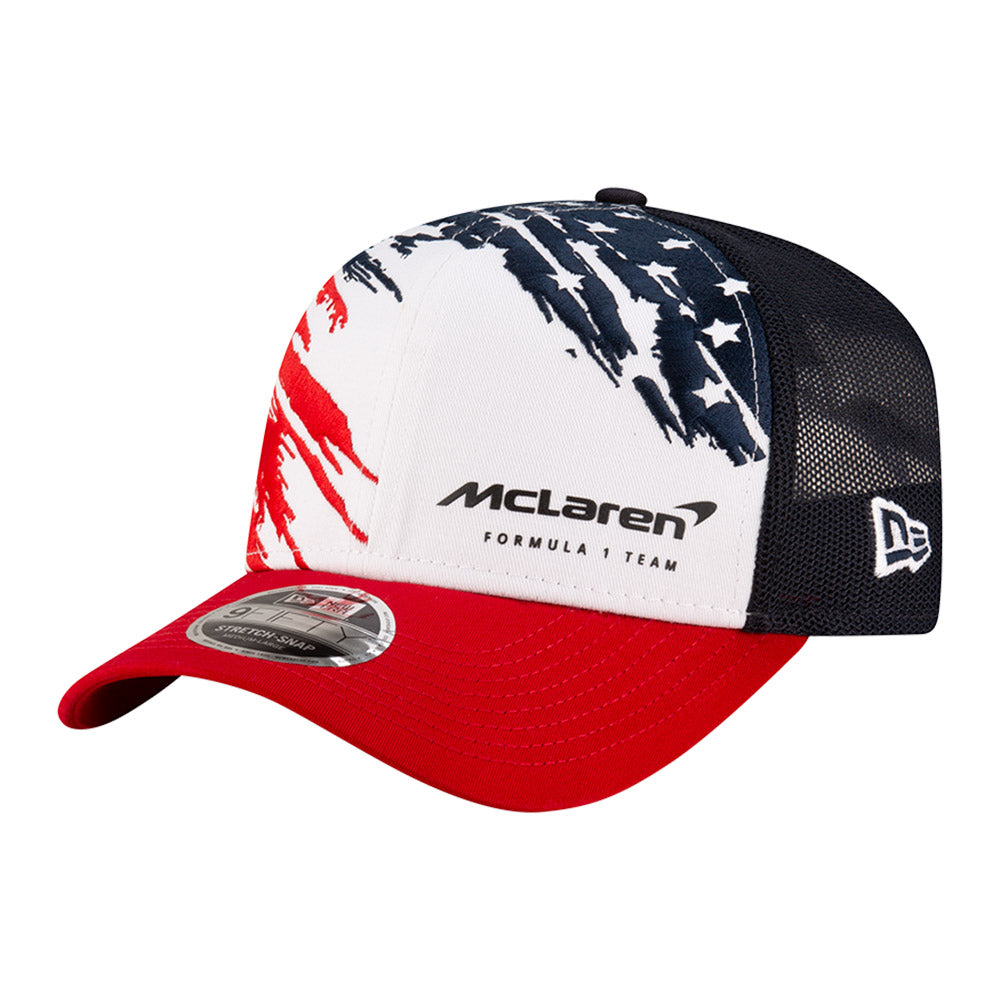 Mclaren F1 Racing Team Austin Race Special Multi 9FIFTY Trucker Stretch Snapback Cap