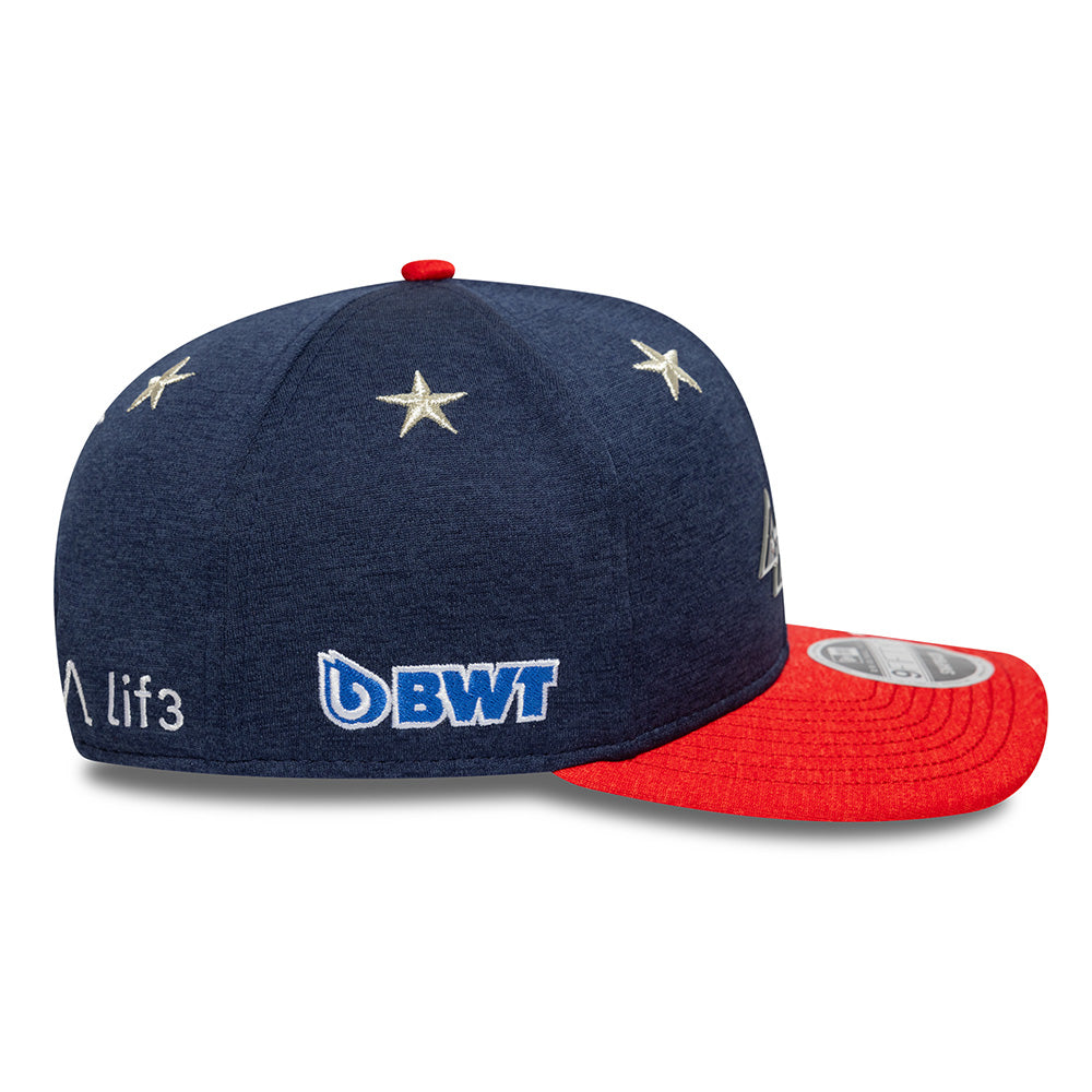 BWT Alpine F1 Racing Team Las Vegas Race Special Pierre Gasly Navy Red 9FIFTY Snapback Cap