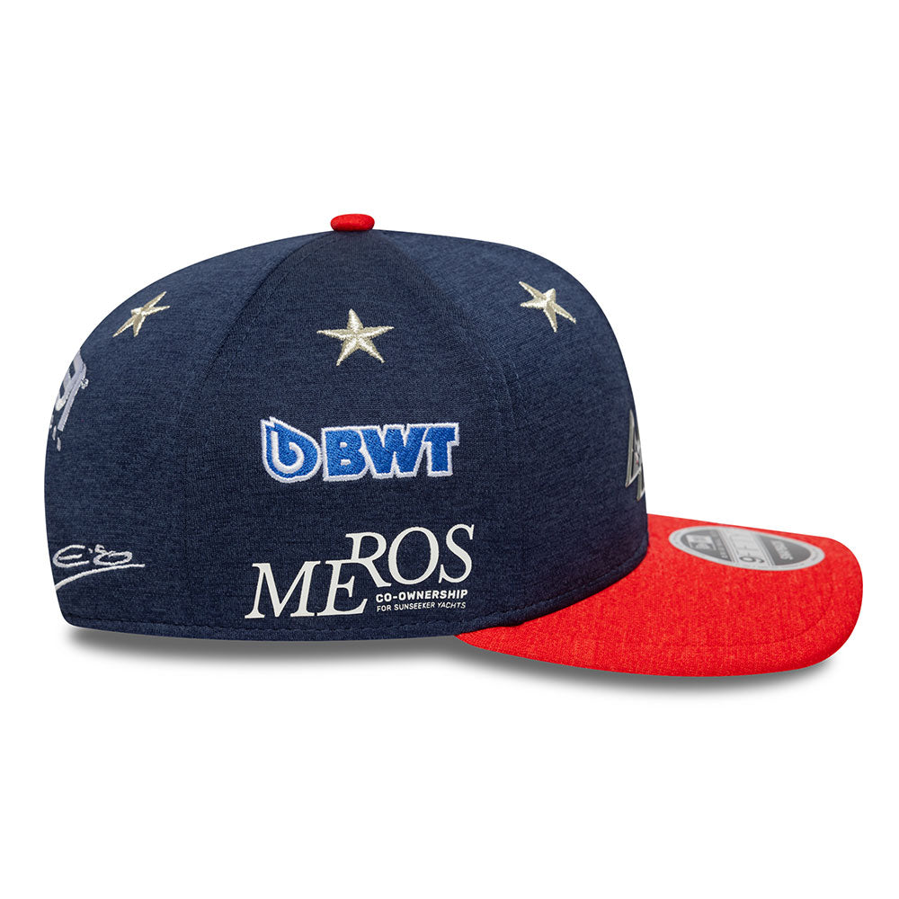 BWT Alpine F1 Racing Team Las Vegas Race Special Esteban Ocon Navy Red 9FIFTY Original Fit Snapback Cap