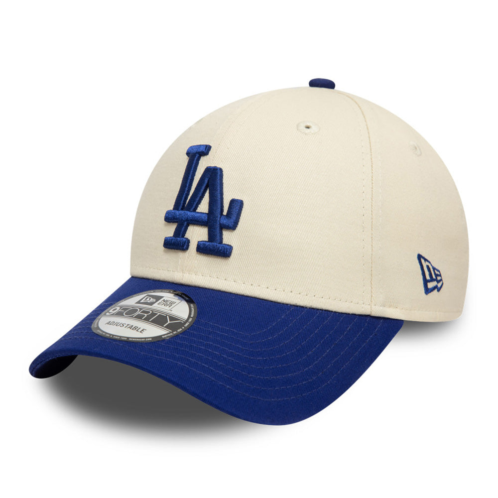 New Era Los Angeles Dodgers Color Block Light Cream 9FORTY Adjustable Cap